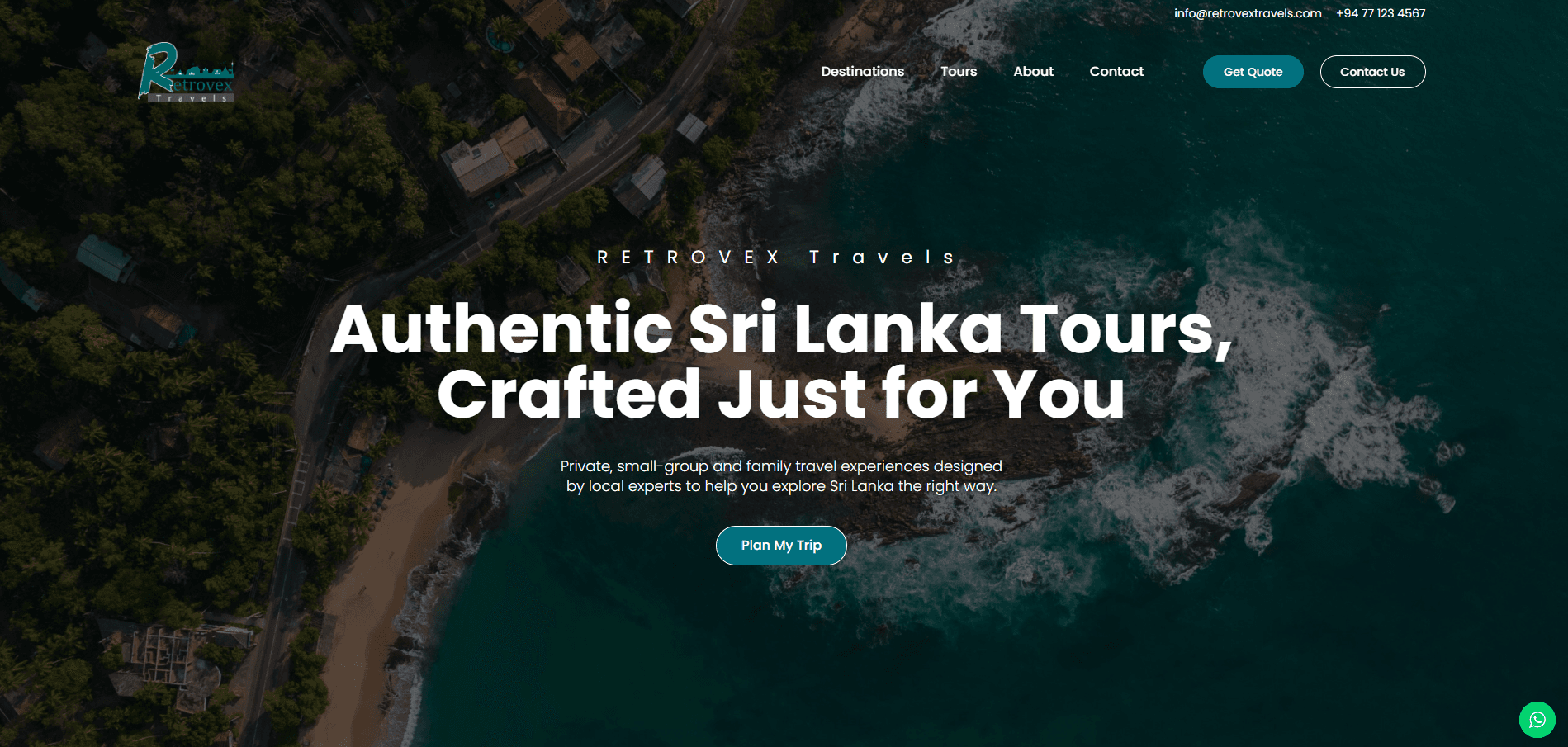 Retrovex Travels Website